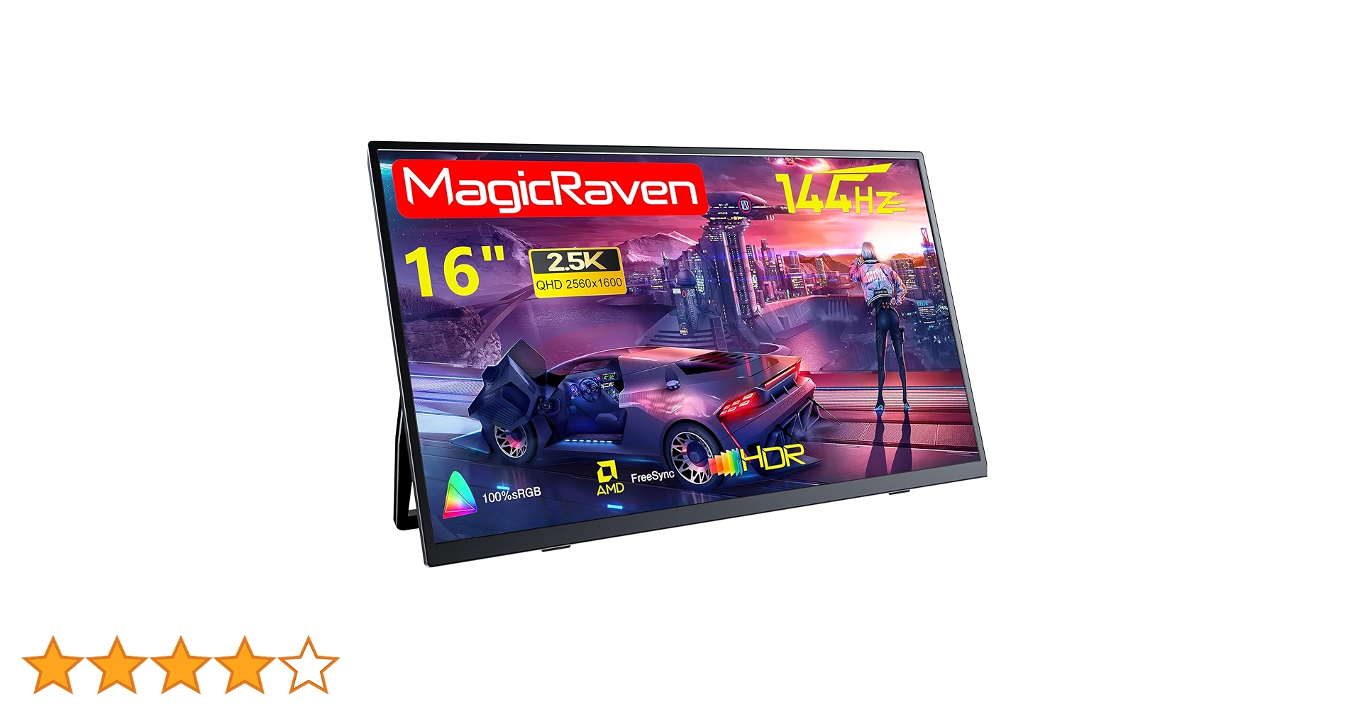 Amazon.co.jp: MAGICRAVEN/KEEPTIME モバイルモニター 2.5K 144Hz 16
